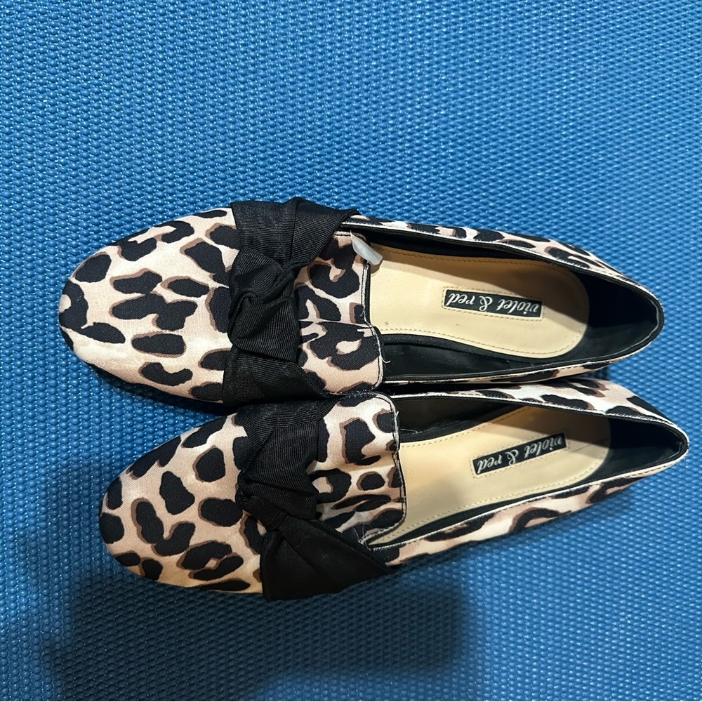 Violet and Red Slip on Loafers size 7.5
